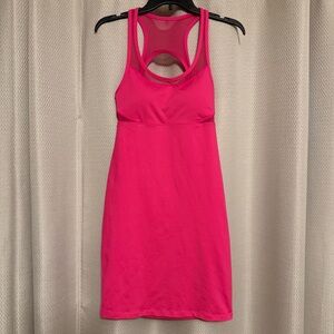 Fabletics Tropez Dress Pink Size Small - all way stretch.  Lightweight knit